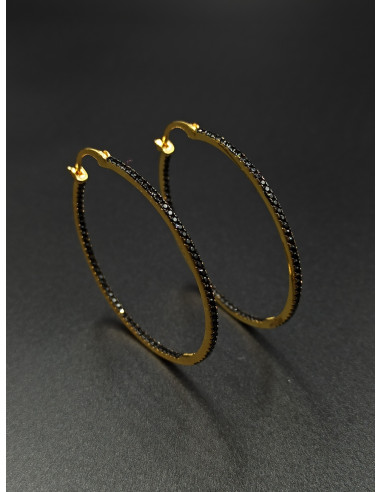 Silver hoop earrings