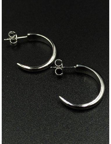 Silver hoop earrings