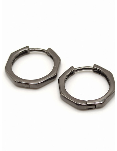 Silver hoop earrings