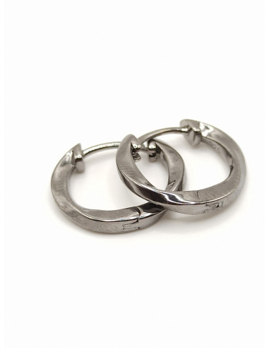 Silver hoop earrings