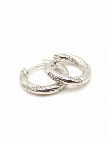 Silver hoop earrings