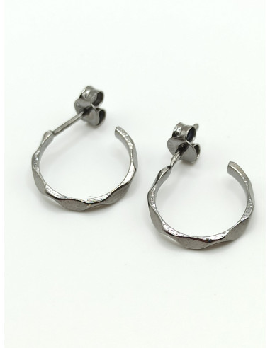 Silver hoop earrings