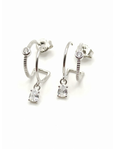 Silver earrings